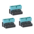 thumbnail image 3 of Adaptador de corriente para placa base, conector de 19 pines a 90 grados, instalación USB 3,0, muesca hacia afuera, 3 uds., 3 of 13