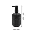 thumbnail image 4 of Unique Bargains 1 Pc Round Bottom Bamboo Grain Soap Dispenser 13.53oz Black, 4 of 6