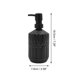 thumbnail image 4 of Dispensador de Jabón de Grano de Bambú de Fondo Redondo Único 13.53oz Negro, 4 of 6