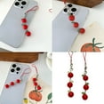 thumbnail image 2 of YIEMEEN Eye Catching Stylish Tomato Girl Keychain Charm Pendant with Leaf Designs Portable Fahsion Accessory for Daily Use, 2 of 17