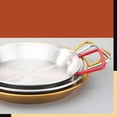 thumbnail image 2 of Stainless Steel Paella Pan, Stainless Flat Bottom Paella Pan, Doul Handle Flat Bottom Cookware, 2 of 5