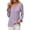 Violet, variante sur Ritualay T-shirt pour Femme à Manches Longues T-shirt de Travail Décontracté T-shirt Col en V Chandail Ample Blanc m