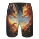 thumbnail image 3 of Fotbe Red And Gray Flame Fox Trajes de Baño Estampados para Hombre, Shorts de Verano de Secado Rápido, Ropa de Playa, Bañadores-3X-Large, 3 of 6