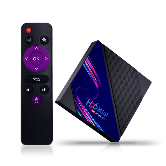 LYD Android 10.0 TV Box, 2.4G WiFi y 10/100M LAN Mini 4K 3D HDMI Smart TV Box, Dual USB 2.0, RK3228A 28nm Quad core Cortex A7 CPU, ARM Mali-400 GPU LYD productos de red