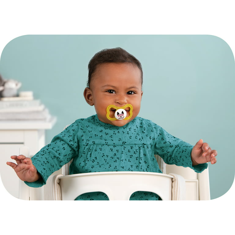 Mam Supreme Night Pacifiers, 16 Months, 2 ct, Assorted Colors