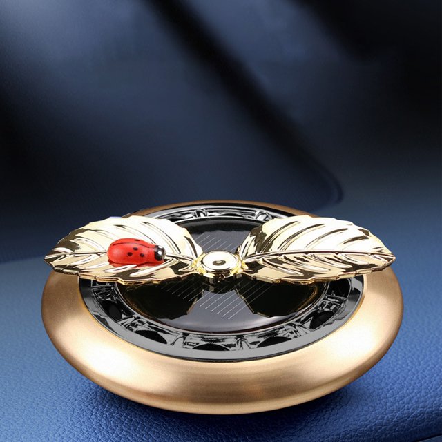 Blateno Car Solar Airplane Aromatherapy Car Rotating Aromatherapy Sitting Aromatherapy Paste Tablet Car Decoration Solar Powered Get 5ml Perfume