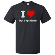 I Love My Boyfriend T shirt I Heart My Boyfriend Tee Gift