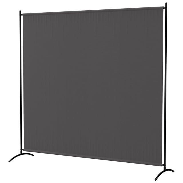 Dark Grey Outdoor Privacy Screen | Single Panel Room Divider - 70.9" x 19.7" | Patio, Garden, Living Room Shade with UV30+ Protection & Stable Base