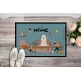 thumbnail image 2 of White Poodle Sweet Home Door Mat, 2 of 3
