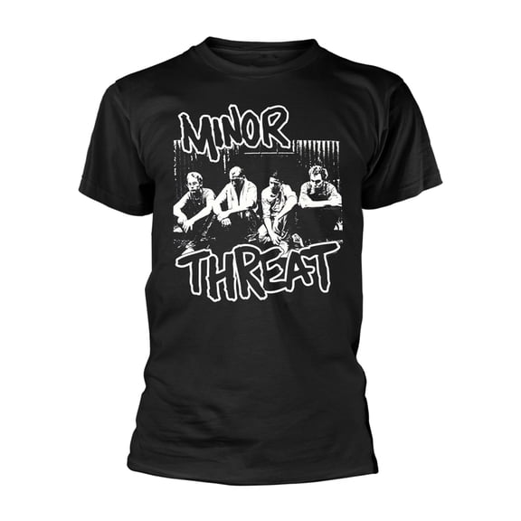 Minor Threat Men's Group Photo T-Shirt Black X-Large | Officially Licensed Merchandise