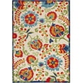 thumbnail image 3 of Nourison Aloha Indoor/Outdoor Multicolor 3'6" x 5'6" Area Rug, (4x6), 3 of 11