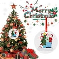 thumbnail image 3 of Lilgiuy Personalized Home Ornament Family of 3 Christmas Tree Ornament Christmas Holiday Decoration Family Ornament Gift for The Year 2024, 3.94 Inches, 3 of 6