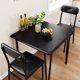 thumbnail image 3 of Qinaqin cm de Profundidadining Mesa para 2 Pequeño Cuadrado kitchen Profundidadinner Set Space Saving Madera Moderno Profundidadinette Anchoith Upholstered de, 3 of 8