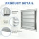 thumbnail image 3 of Cubierta de ventilación de aluminio Uxcell, ventilador de extractor con persiana automática de gravedad, rejilla cuadrada de 10x10 pulgadas, 3 of 6