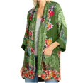thumbnail image 1 of PENGXIANG Veste Décontractée pour Femmes Cardigan à Imprimé Floral avec Poches en Solde, 1 of 4