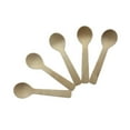 thumbnail image 6 of Raindrops 100pcs Disposable Wooden Spoons Cake Ice Cream Spoon Tableware Party Supplies, 6 of 8