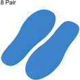 thumbnail image 3 of PATIKIL 8x3" Footprint Sticker, 8 Pairs PVC Shoes Floor Decal Sign for Class Decor Stair Guide, Sky Blue, 3 of 6