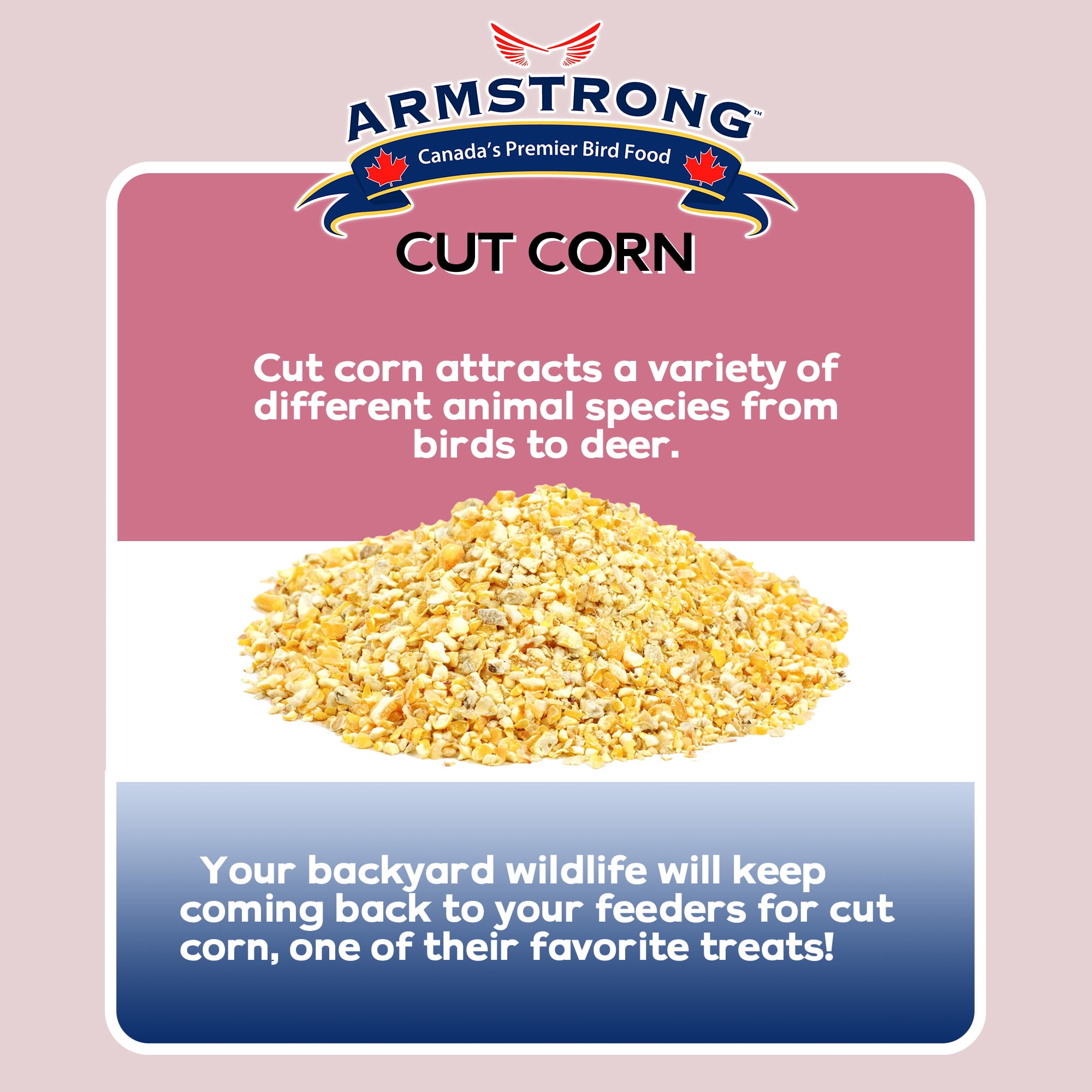 Armstrong Wild Bird Food Cut Corn, 23lbs