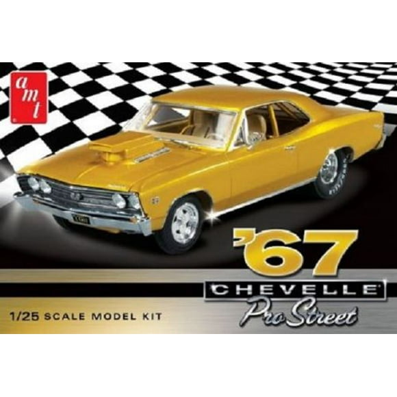 AMT 67 Chevy Chevelle Pro Street 2t Car Model Kit