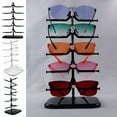 thumbnail image 3 of 5/10 Pairs Glasses Display Stand Sunglasses Rack Shelf Eyewear Eyeglasses Frame Organizer Show Holder Tray 5 Layer Space Saving, 3 of 10