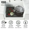 thumbnail image 3 of VIGO 19 in. Silicone Kitchen Sink Protective Bottom Grid For Single Basin Sink in Matte Black, 3 of 6
