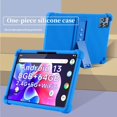 thumbnail image 6 of Hoibon For KADYBE ANTEMPER D115/YOSAVlOR YQCP20 Tablet/Vortex TAB10/DOOGEE T10 T10S T10 Pro/TOOTON/For kimlok 2024 10.1 inch Case with [Kickstand] [Case for Kids Kids Friendly] Silicone Case - 2*Blue, 6 of 7