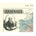 thumbnail image 4 of Historic Map - Ardennes Department France - Migeon 1869 - Vintage Wall Art, 4 of 4