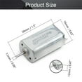 thumbnail image 2 of Huggegwe Mini Moteur DC 6V 23000RPM Micro Moteur Électrique à Couple Élevé Arbre Rond pour Bateau RC Jouets Avion Modèle DIY Passe-Temps, 5 Pcs CJB91-113771, 2 of 4