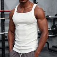 thumbnail image 2 of JTSRKL Ribbed Tank Tops for Men Slim Fit Sleeveless Textured Lightweight Breathable Shirts Stretchy Summer Training Beach Soft Fit Wear Tees, 2 of 9