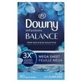 Downy Infusions Mega Dryer Sheets, BALANCE, Crisp Rain and Blue