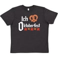 thumbnail image 3 of Inktastic Ich Liebe - I Love Oktoberfest pretzel heart Youth T-Shirt, 3 of 5