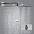 CES 12 Inch Ceiling Mount Brushed Nickel Shower System Bathroom Luxury ...