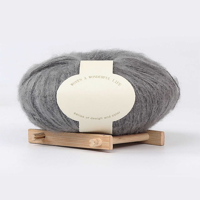 Hielo de Lana para Tejer a Mano de Ganchillo de Pelo de Bebé Bola de Bufanda, Sombrero Y Suéter Hecho de Mohair Hielo de Bebé para el Ganchillo