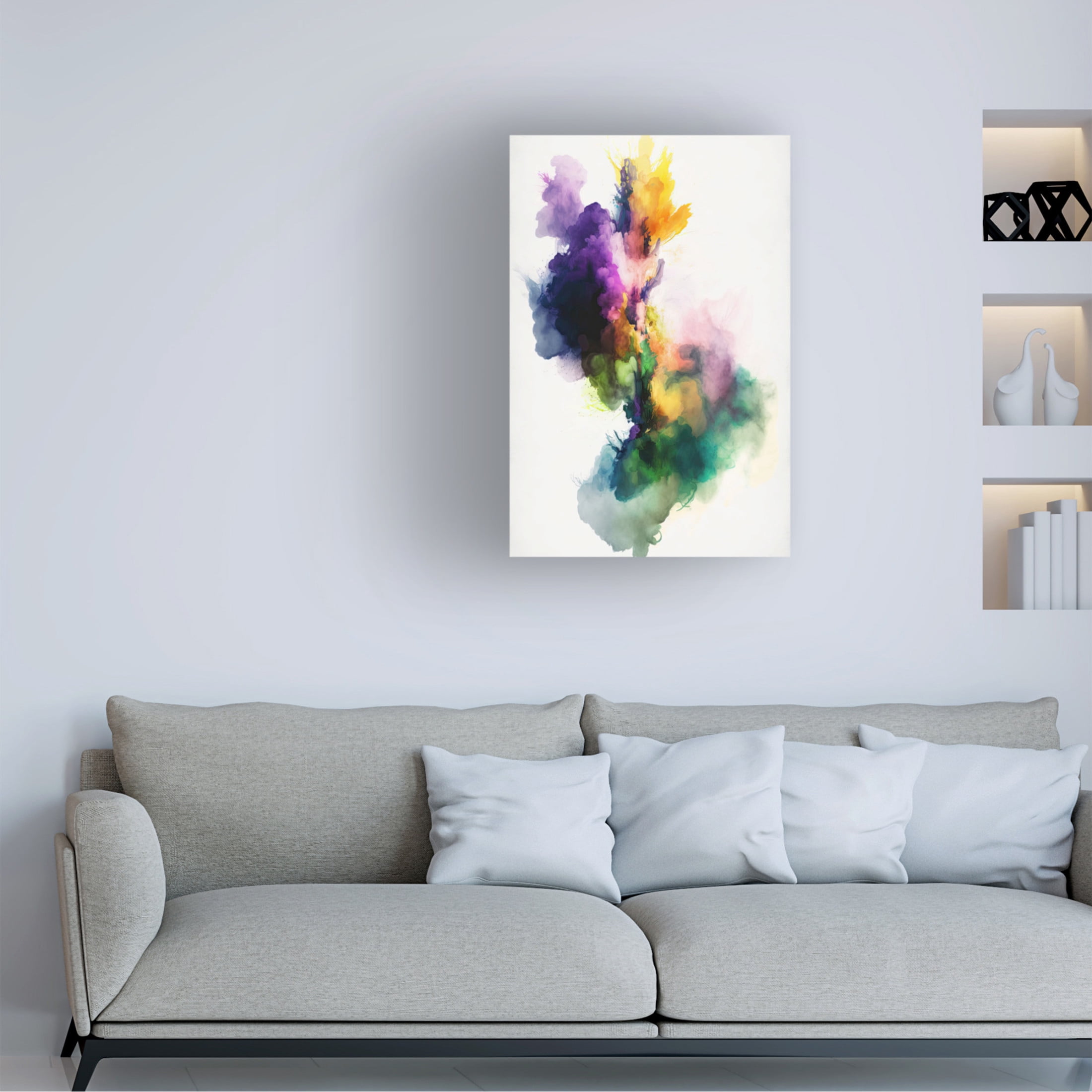 Trademark Fine Art Mauro Vibrant Smoke Canvas Wall Art