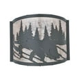 thumbnail image 3 of Meyda Tiffany 107450 12" W Grizzly Bear Left Wall Sconce - Silver, 3 of 5