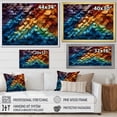 thumbnail image 4 of Designart "modern Wood Rainbows Delight II" Abstract Spirals Floater Framed Wall Decor, 4 of 7