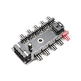 thumbnail image 4 of Chassis Fan Hub CPU Cooling 10 Port 12 V Molex to PWM Connector with 4 Pin 3 Pin Efficient PC-Fan Controller System with Adhesive Tape Dedicated Supply from PSU to Link Multiple Points, 4 of 7