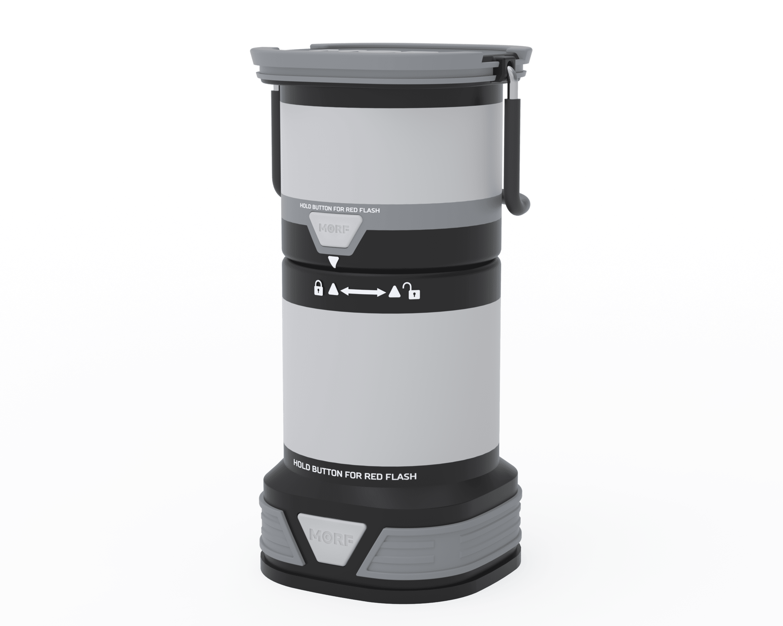 (2 pack) Police Security MORF 2-in-1 Detachable Lantern
