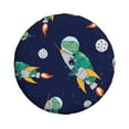 thumbnail image 2 of Easygdp Astronaut Dinosaur And Space Wheel Sun Guard, Spare Tire Cover,Universal Trailer Suv Truck Camper Travel,Easy To Install And Remove -17 Inch, 2 of 9