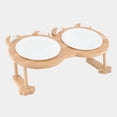 thumbnail image 1 of Ceramic Cat Bowl Dog Bowl Single And Double Pet Bowl Cat Dog Feeder Water Bowl With Stand Feeding Dish Food Bowl Pets Supplies ShopWise Round, 1 of 31