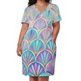 thumbnail image 2 of Vestido de verano estilo artístico para mujer, traje colgante con bolsillos elegantes y elegantes., 2 of 6
