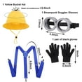 thumbnail image 2 of 5 PCS Halloween Costume ,Goggles/Bucket Hat/Tutu Skirt/Suspenders/Gloves Halloween Costume Accessories, 2 of 5