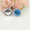 thumbnail image 4 of 10 piezas 18 mm  de imitación de plateados botones redondos traseros ramo de boda cinta de invitación decoración DIY laz Azul Baoblaze Botones de acrílico, 4 of 6