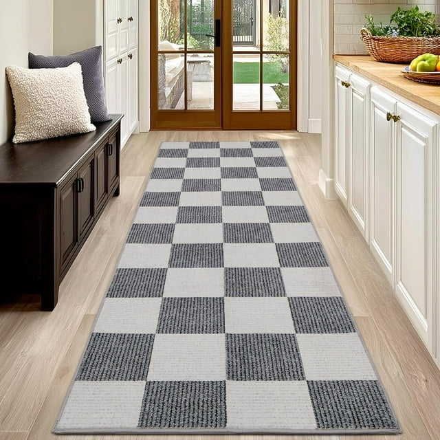 Area Rugs x for Living Room Washable LowPile Checke Boho Large Rug for Bedrooms Soft Flat Print Plaid Carpet for Classroom \uEDining Room Office Kids Playroom( and Cam