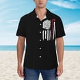 thumbnail image 3 of Lilac Flowers Mens Hawaiian Shirt Short Sleeve Casual Button Up Tropical Summer Beach Shirt, 3 of 9