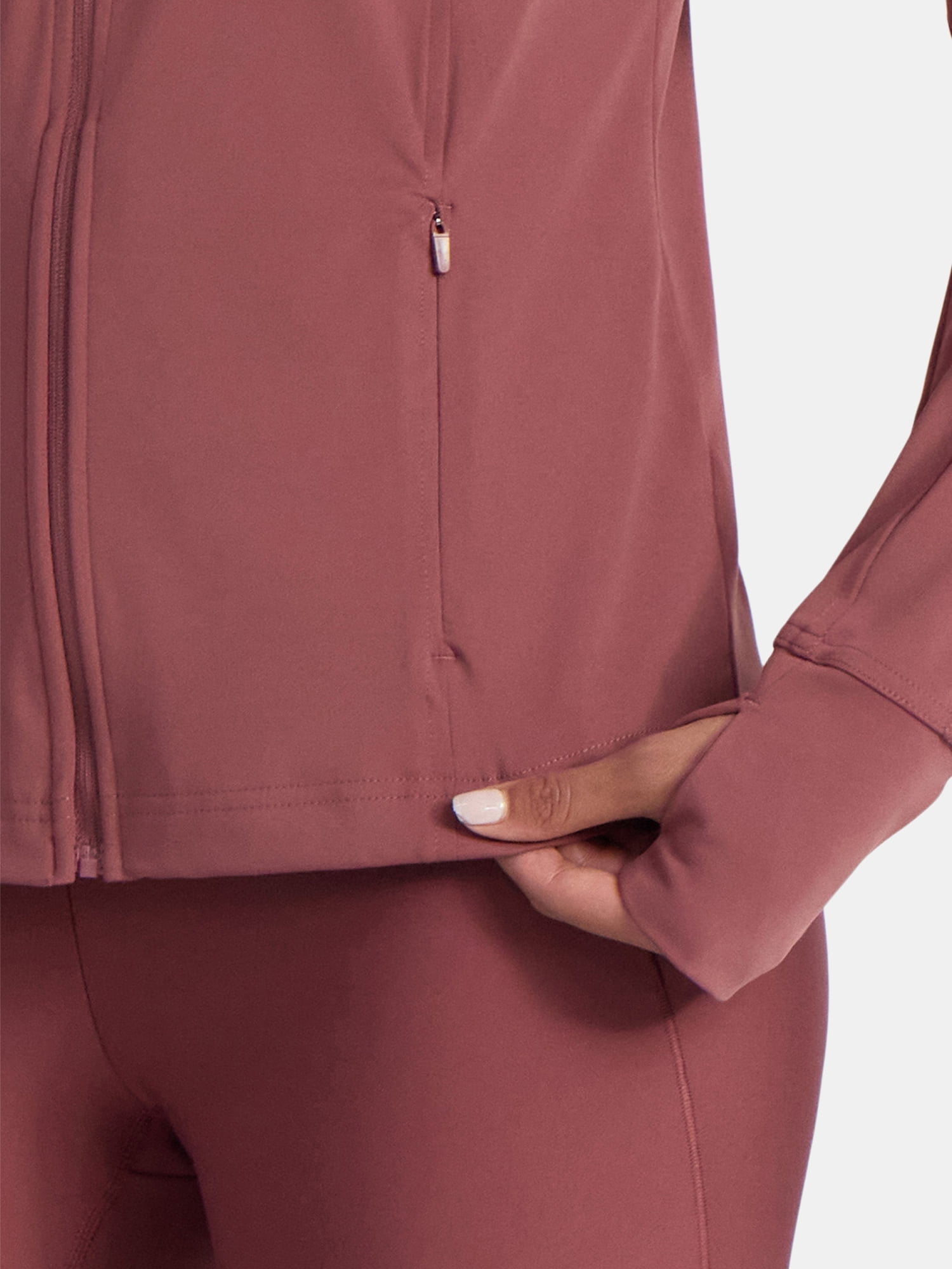 Avia Women's and Women's Plus SoftSculpt Zip Up Active Jacket, Sizes XS-4X