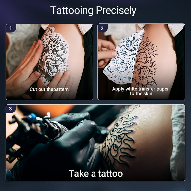 Tattoo Printer, Caveen Tattoo Stencil Printer with 20pcs Transfer