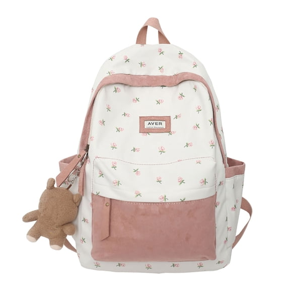 UJNDER Backpack for School Designer Style Large Capacity Winter Backpack, Version with for College Students Bookbag for Girls Ages 10-18 Pink,One Size