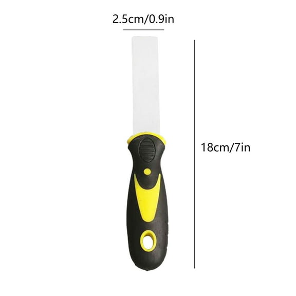 Rkxzt Stainless Steel Putty Knife,Stainless Steel Parget Knife 5 Piece Set Carbon Steel Scraper Tool for Plaster Board Removal and Cleaning,Storage