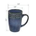thumbnail image 4 of Marcelle, 2 Pc Ceramic Coffee Mug Set, 22oz, Blue Color & Bell Shape, 4 of 4
